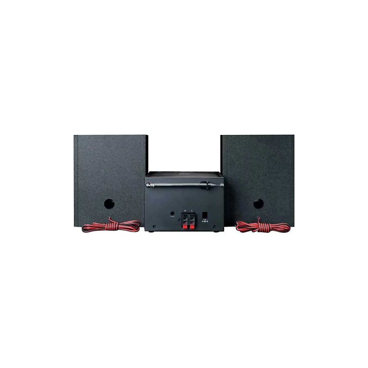 Lenco MC-250 - Microsystem - 2 x 12 Watt - Schwarz
