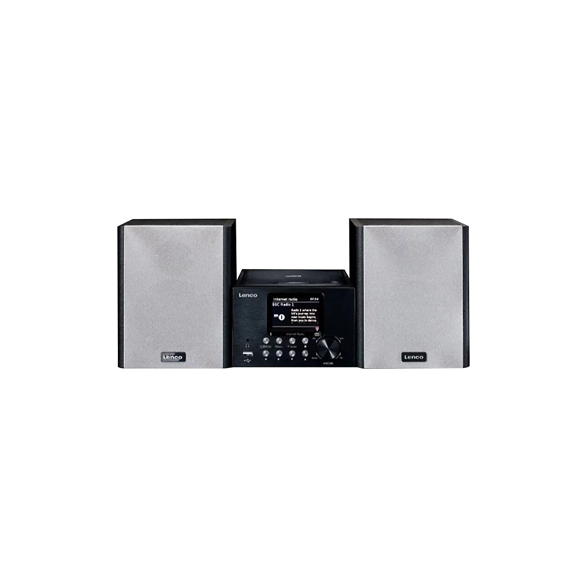 Lenco MC-250 - Microsystem - 2 x 12 Watt - Schwarz