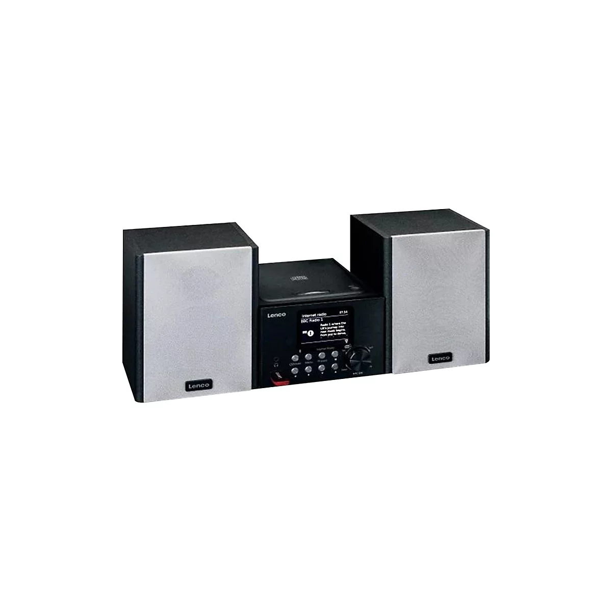 Lenco MC-250 - Microsystem - 2 x 12 Watt - Schwarz