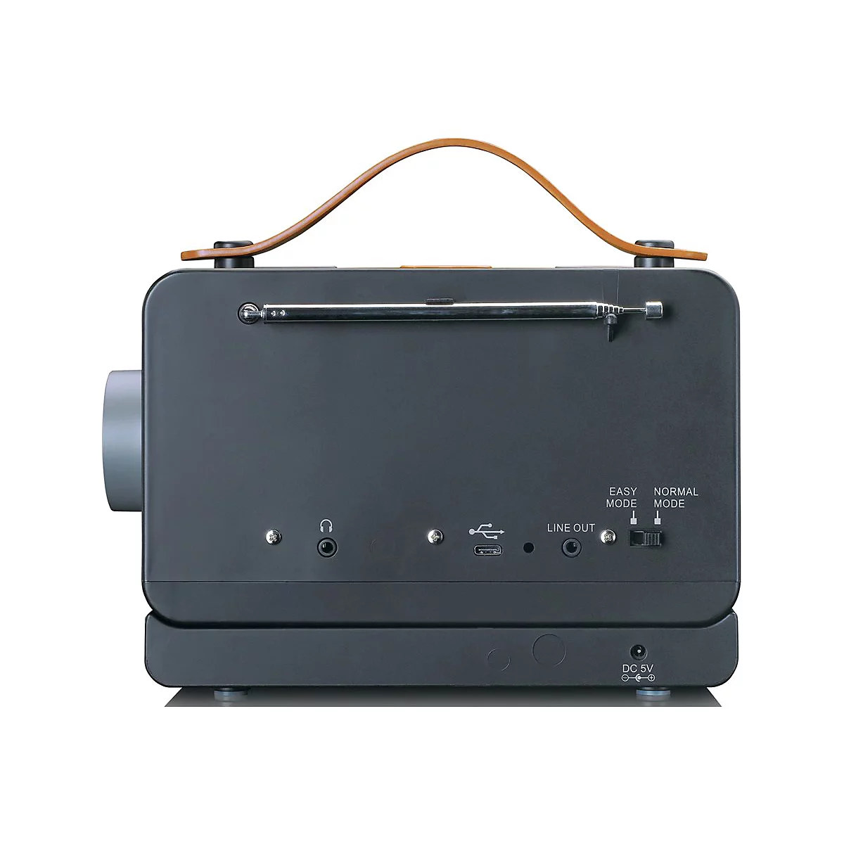 Lenco PDR-065 - Tragbares DAB-Radio - 4 Watt - kein Betriebssystem - Schwarz