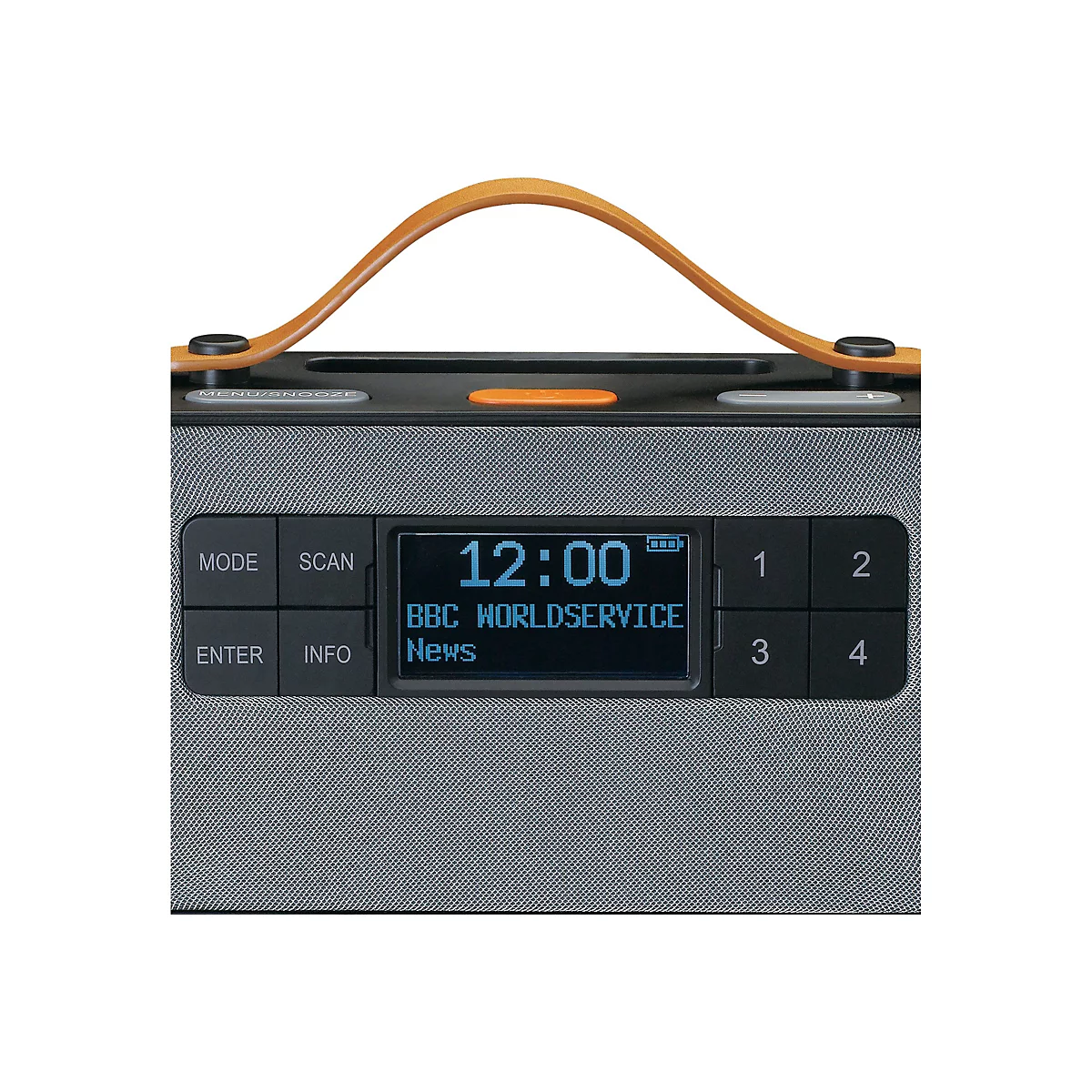 Lenco PDR-065 - Tragbares DAB-Radio - 4 Watt - kein Betriebssystem - Schwarz