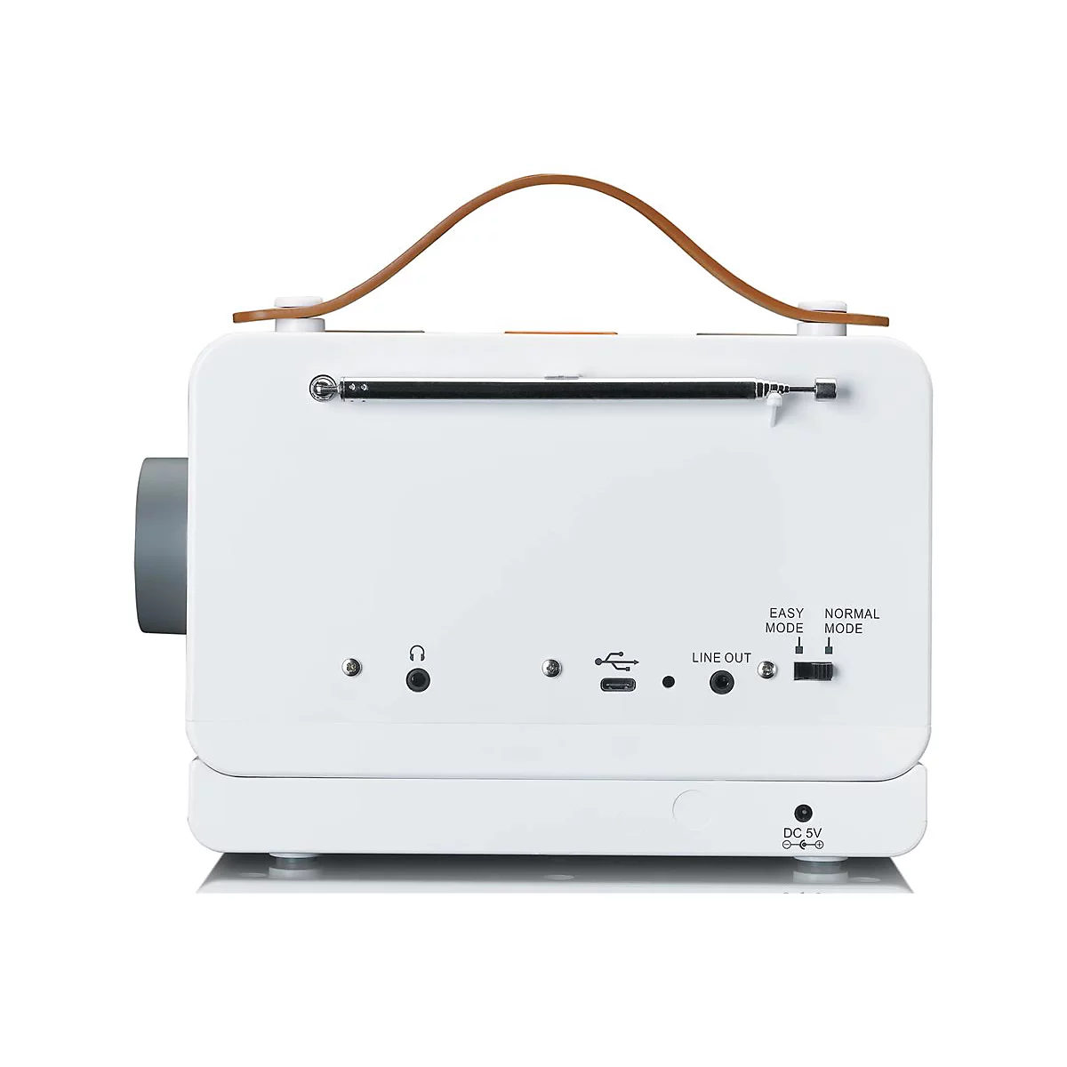 Lenco PDR-065 - Tragbares DAB-Radio - 4 Watt - kein Betriebssystem - weiß