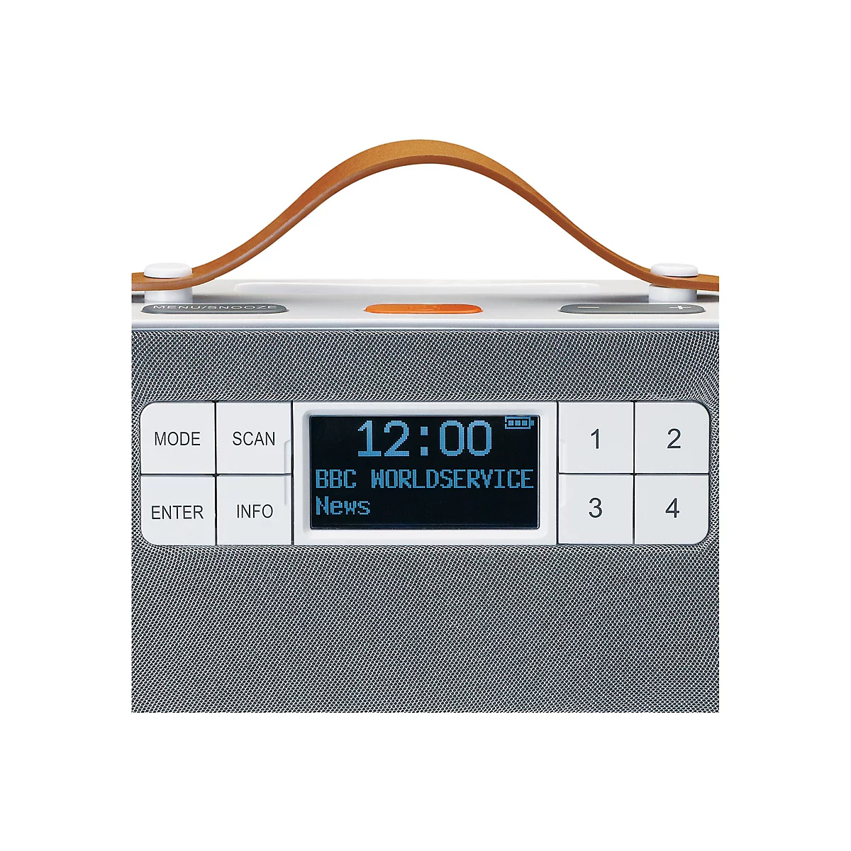 Lenco PDR-065 - Tragbares DAB-Radio - 4 Watt - kein Betriebssystem - weiß