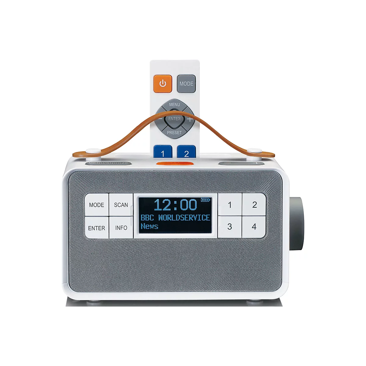 Lenco PDR-065 - Tragbares DAB-Radio - 4 Watt - kein Betriebssystem - weiß