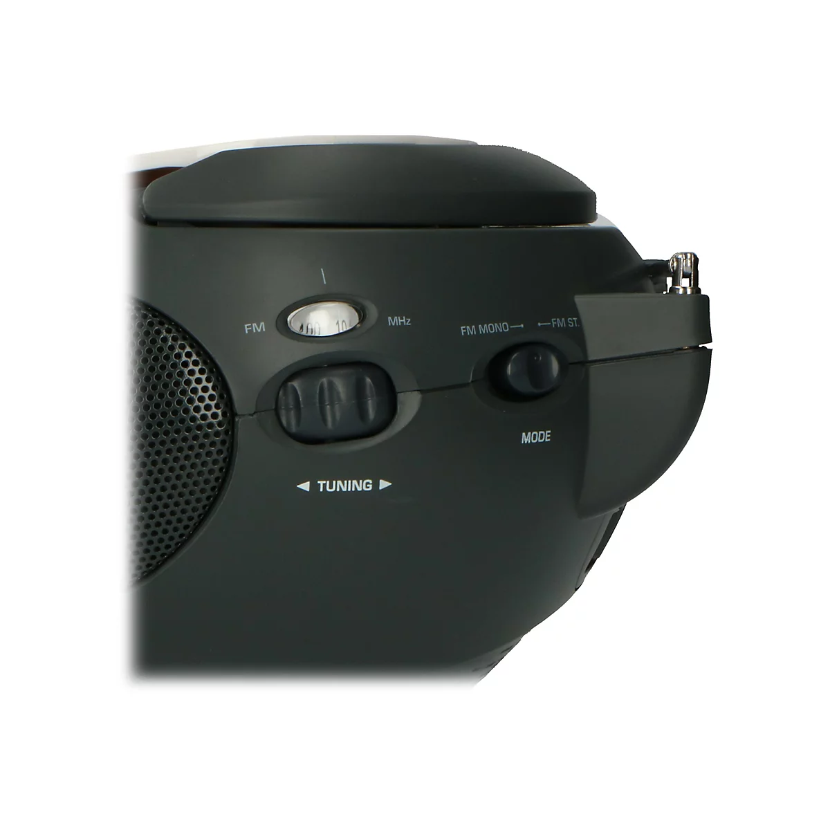 Lenco SCD-24 - Ghettoblaster - 2 Watt - kein Betriebssystem - durchsichtig