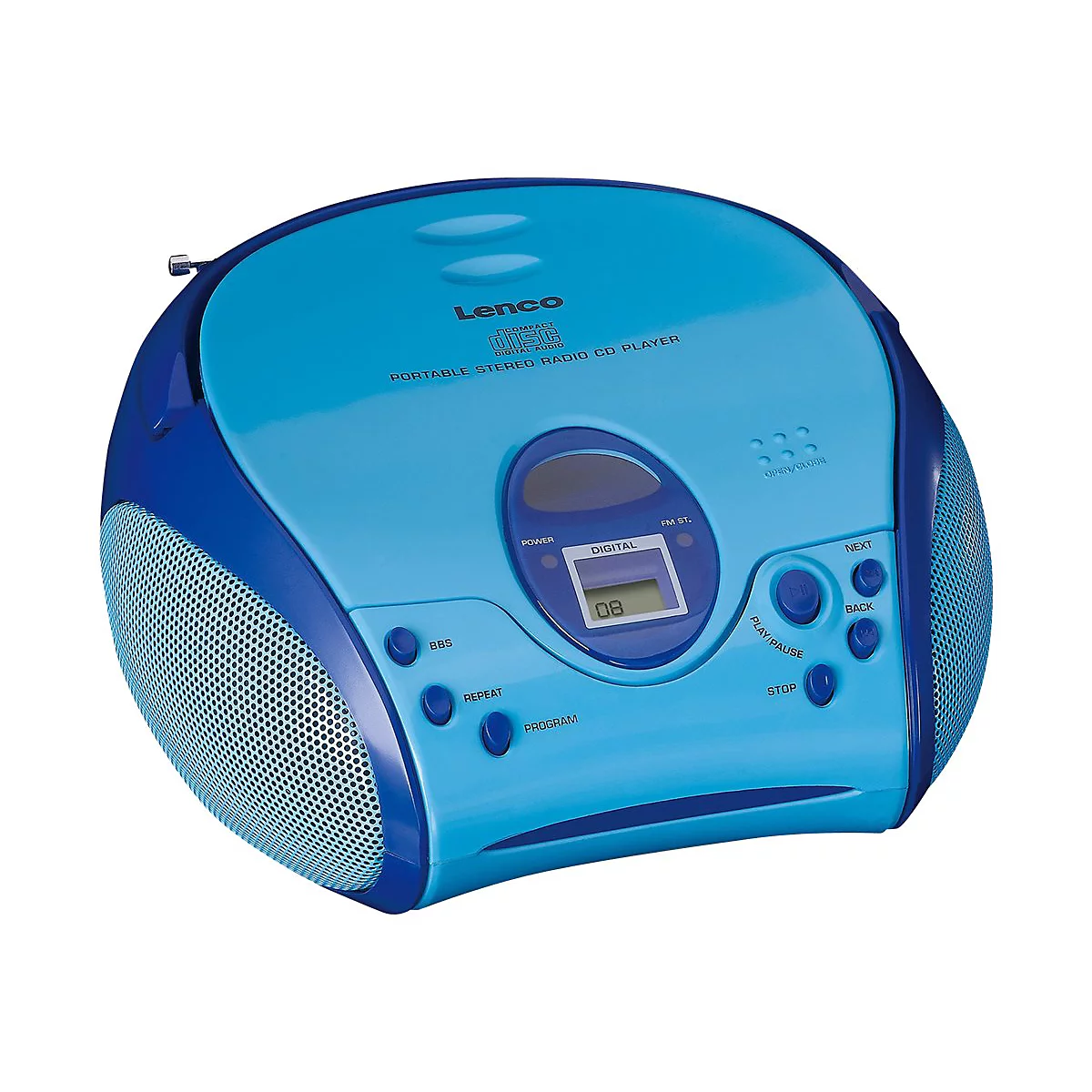 Lenco SCD-24 - Ghettoblaster - Blau