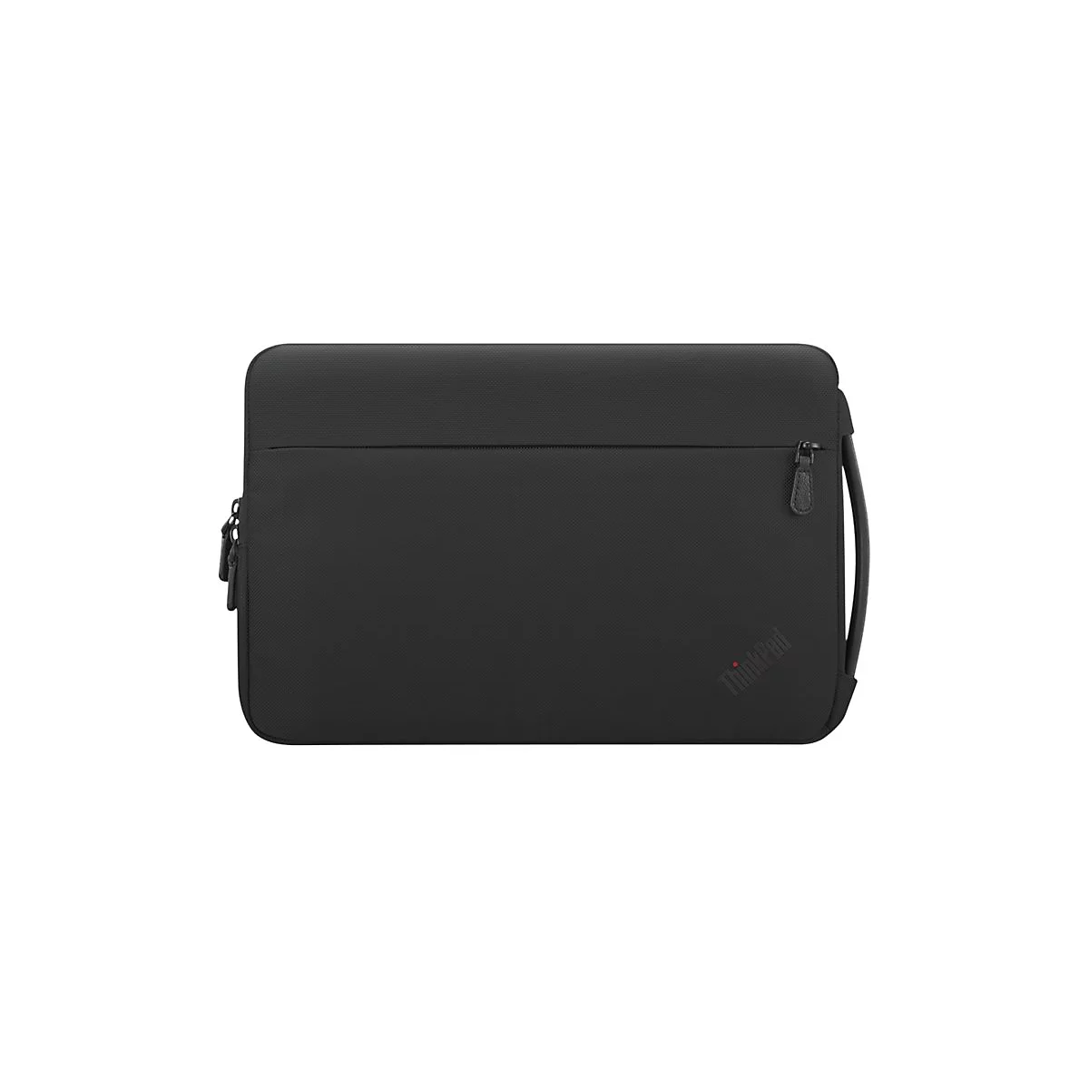 Sacoche d'ordinateur portable noire avec fermetures éclair, logo ThinkPad.