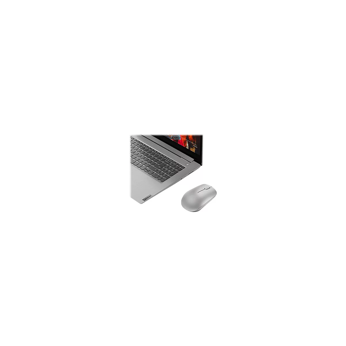 Lenovo 530 Wireless Mouse - Maus - 2.4 GHz - Platinum Grey
