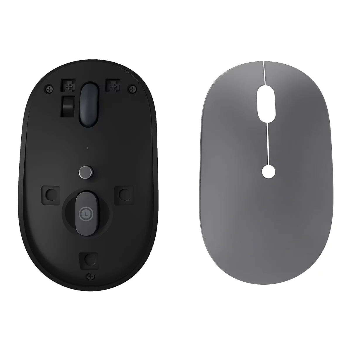 Lenovo Go - Maus - 2.4 GHz - Storm Gray