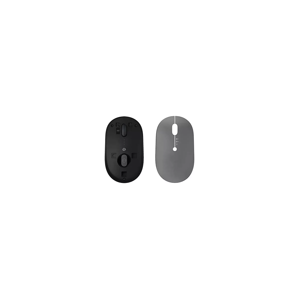 Lenovo Go Multi-device - Maus - 2.4 GHz, Bluetooth 5.0 - Thunder Black