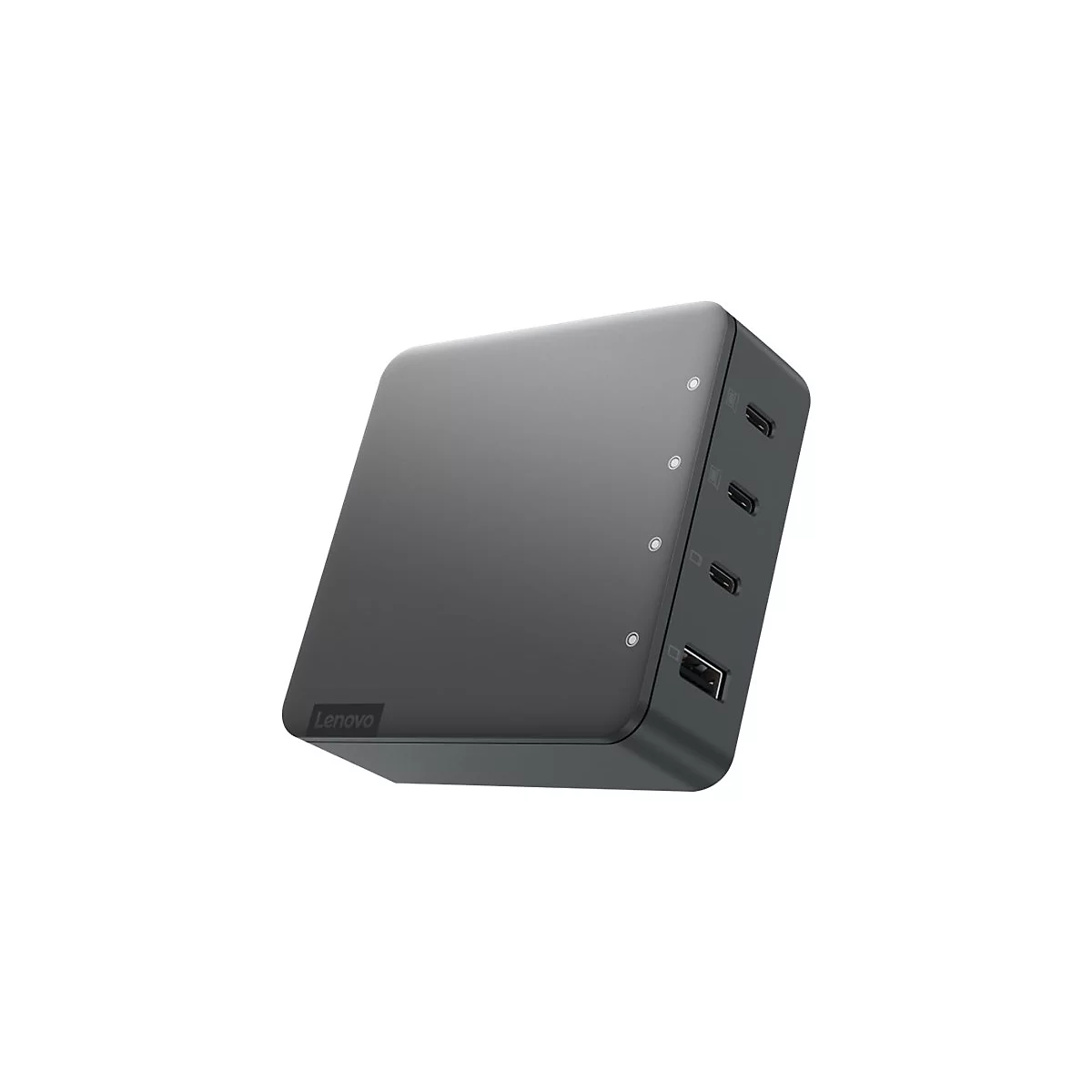 Lenovo Go - Netzteil - 130 Watt - 5 A - 4 Ausgabeanschlussstellen (USB, 3 x USB-C) - Storm Gray