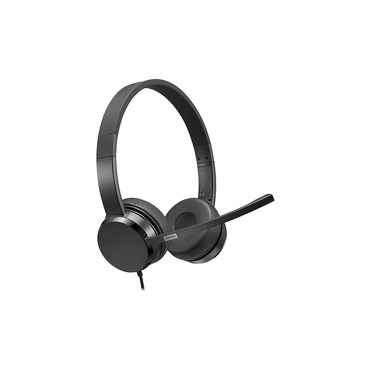Lenovo - Headset - On-Ear - kabelgebunden - USB-A - Schwarz