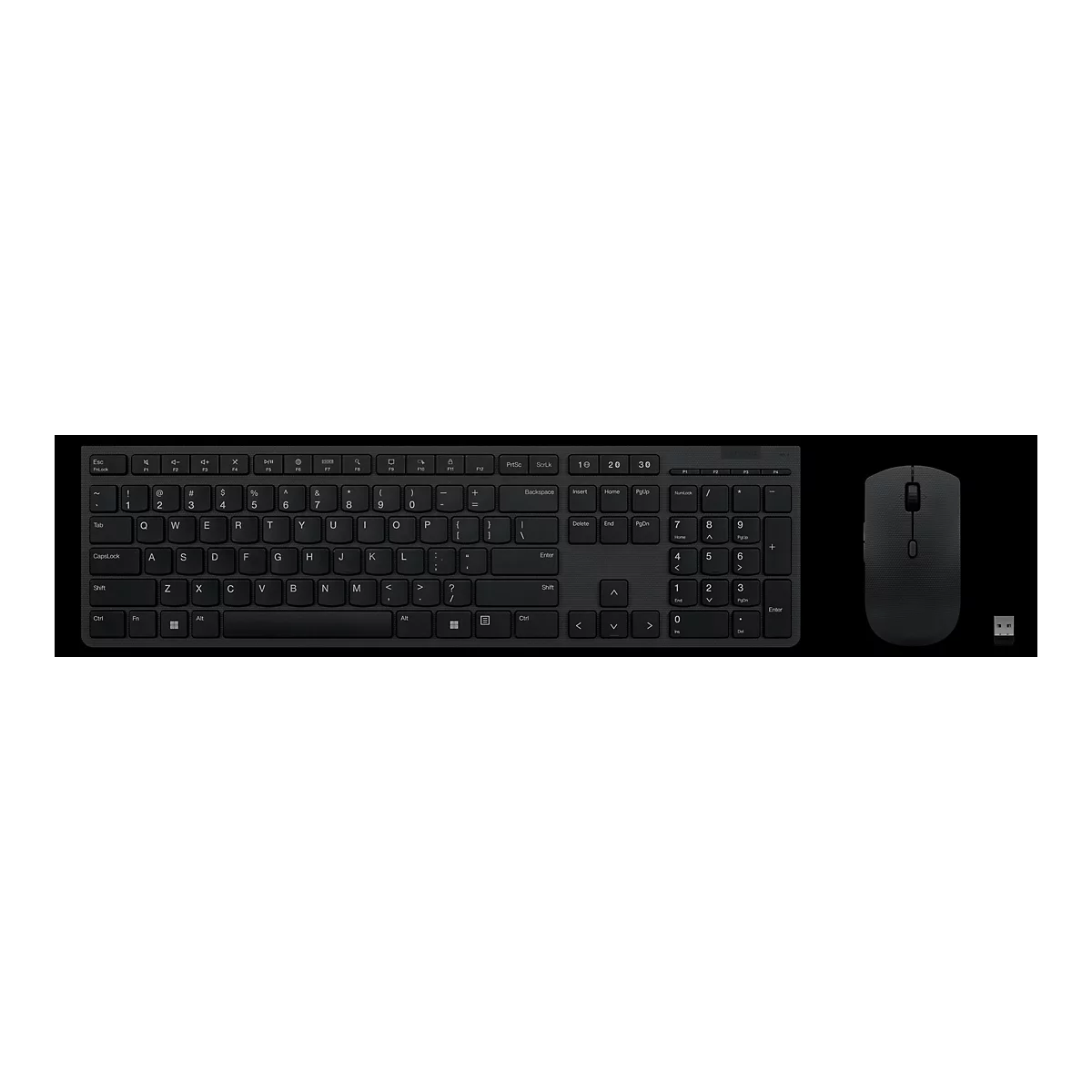 Lenovo Professional - Tastatur-und-Maus-Set - kabellos - 2.4 GHz - Deutsch - Brown Box
