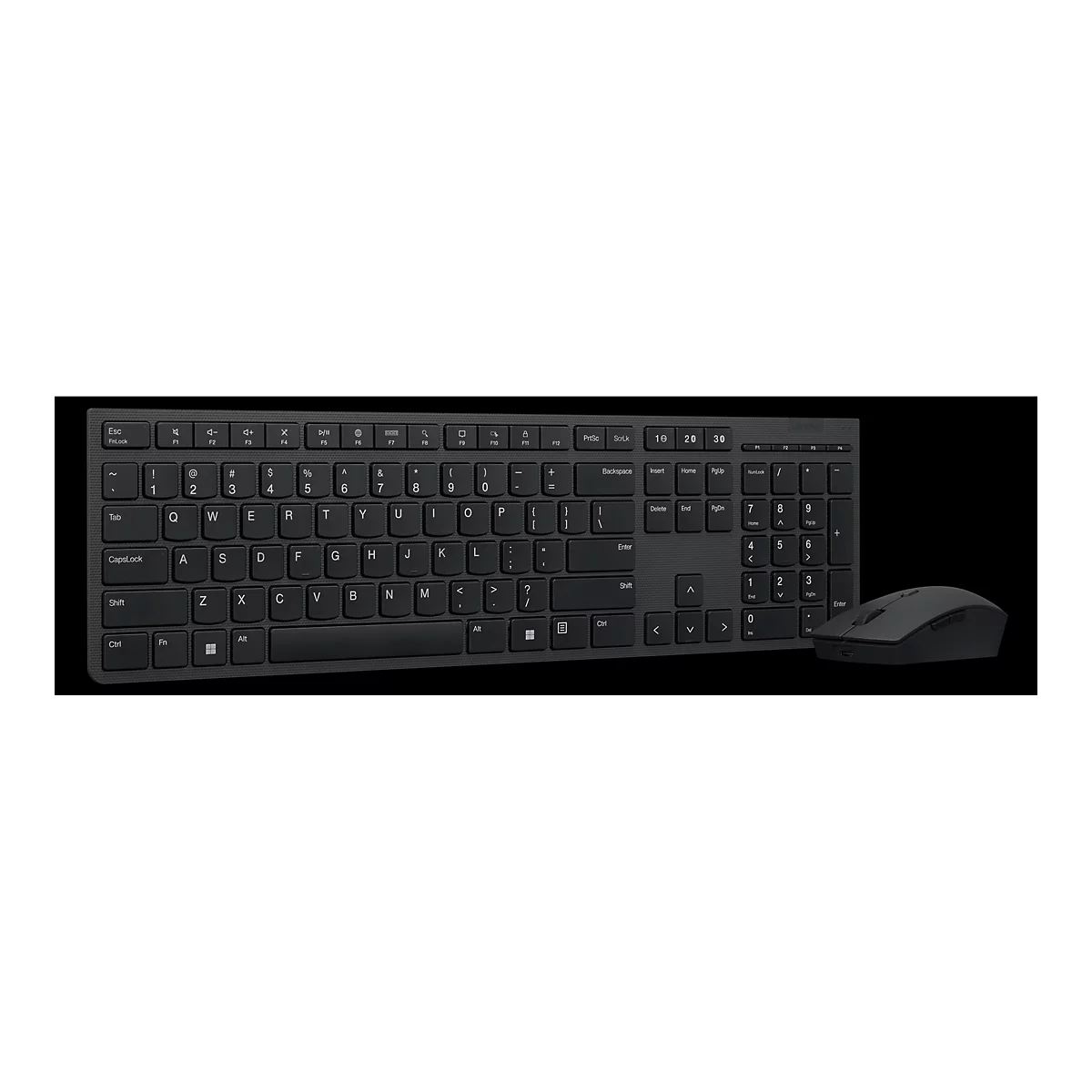 Lenovo Professional - Tastatur-und-Maus-Set - kabellos - 2.4 GHz - Deutsch - Brown Box