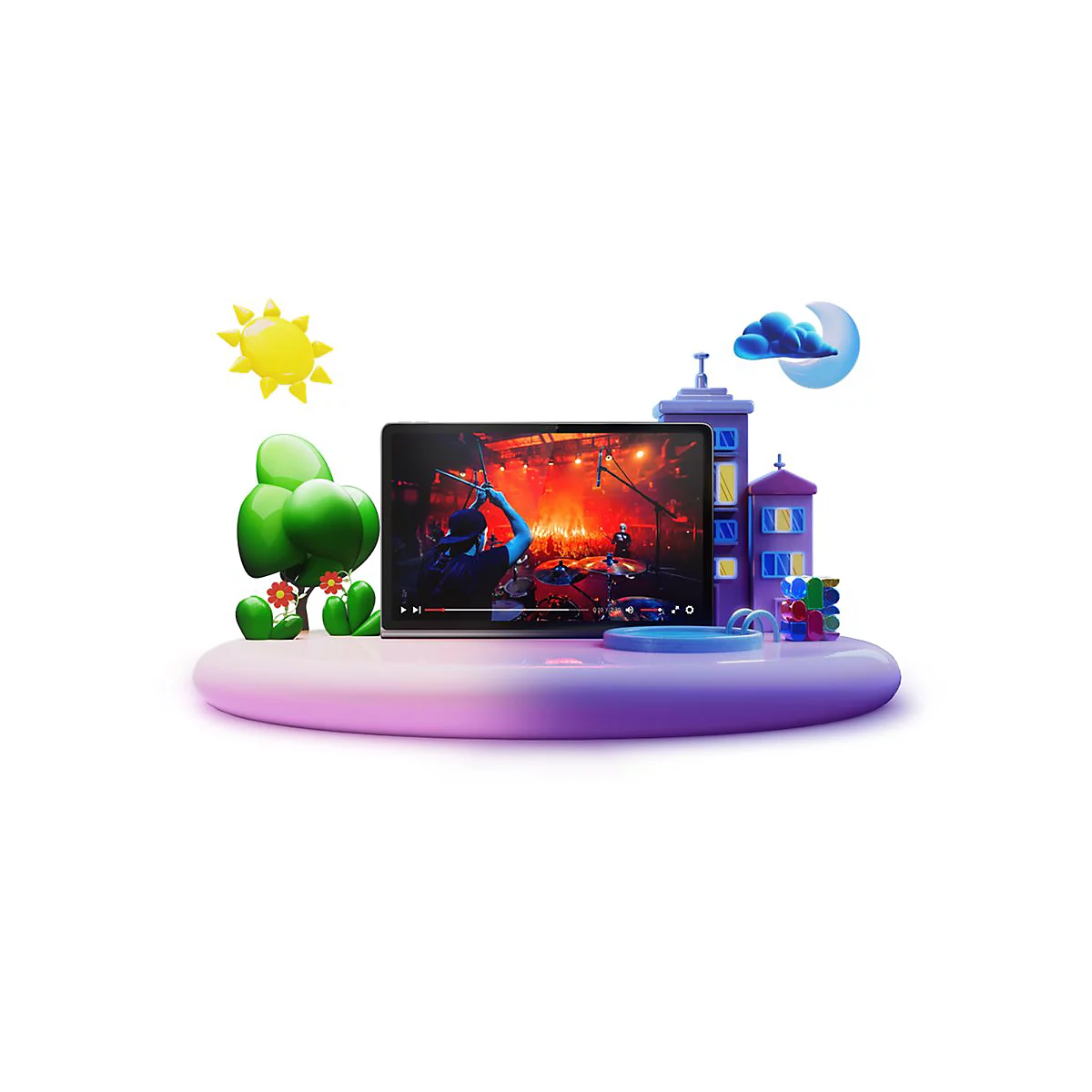 Lenovo Tab Plus ZADX - Tablet - Android 14 oder höher - 128 GB UFS card - 29.2 cm (11.5') IPS (2000 x 1200) - microSD-Steckplatz