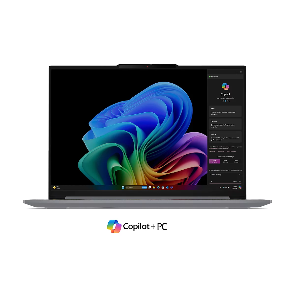Lenovo ThinkBook 16 G7 QOY 21NH - Snapdragon X Plus X1P-42-100 / 3.2 GHz - Win 11 Pro (auf ARM) - Qualcomm Adreno - 32 GB RAM - 1 TB SSD NVMe