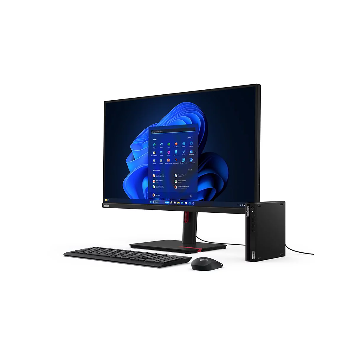 Lenovo ThinkCentre M70q Gen 5 12TD - Mini - Core i7 13700T / 1.4 GHz - vPro Enterprise - RAM 16 GB - SSD 512 GB