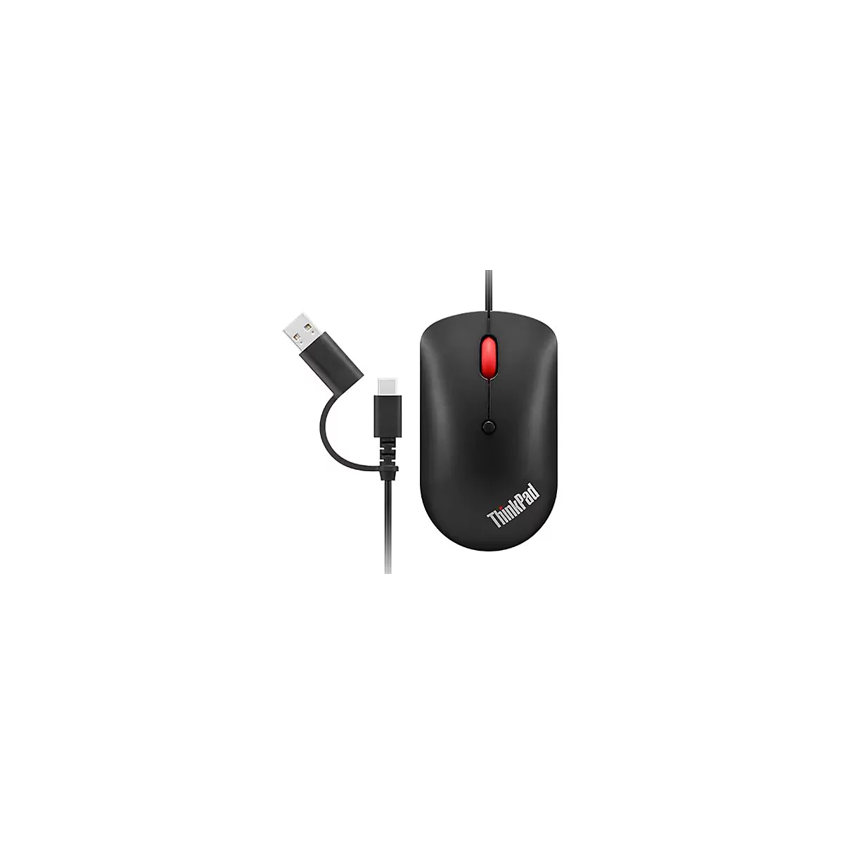 Lenovo ThinkPad Compact - Maus - rechts- und linkshändig - optisch - 4 Tasten - kabelgebunden