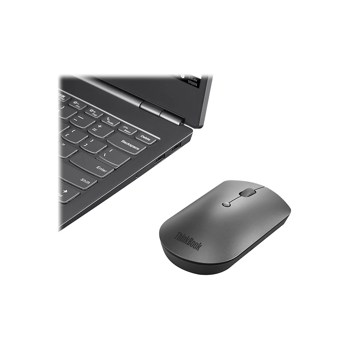 Lenovo ThinkPad Silent - Maus - Bluetooth 5.0 - Iron Gray