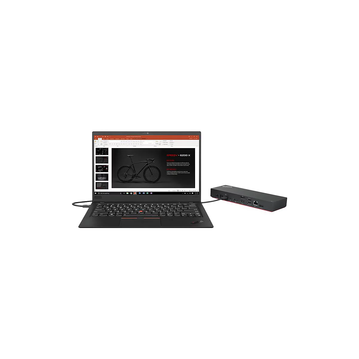 Lenovo ThinkPad Universal Thunderbolt 4 Dock - Dockingstation - Thunderbolt 4 - HDMI, 2 x DP - 1GbE - 135 Watt