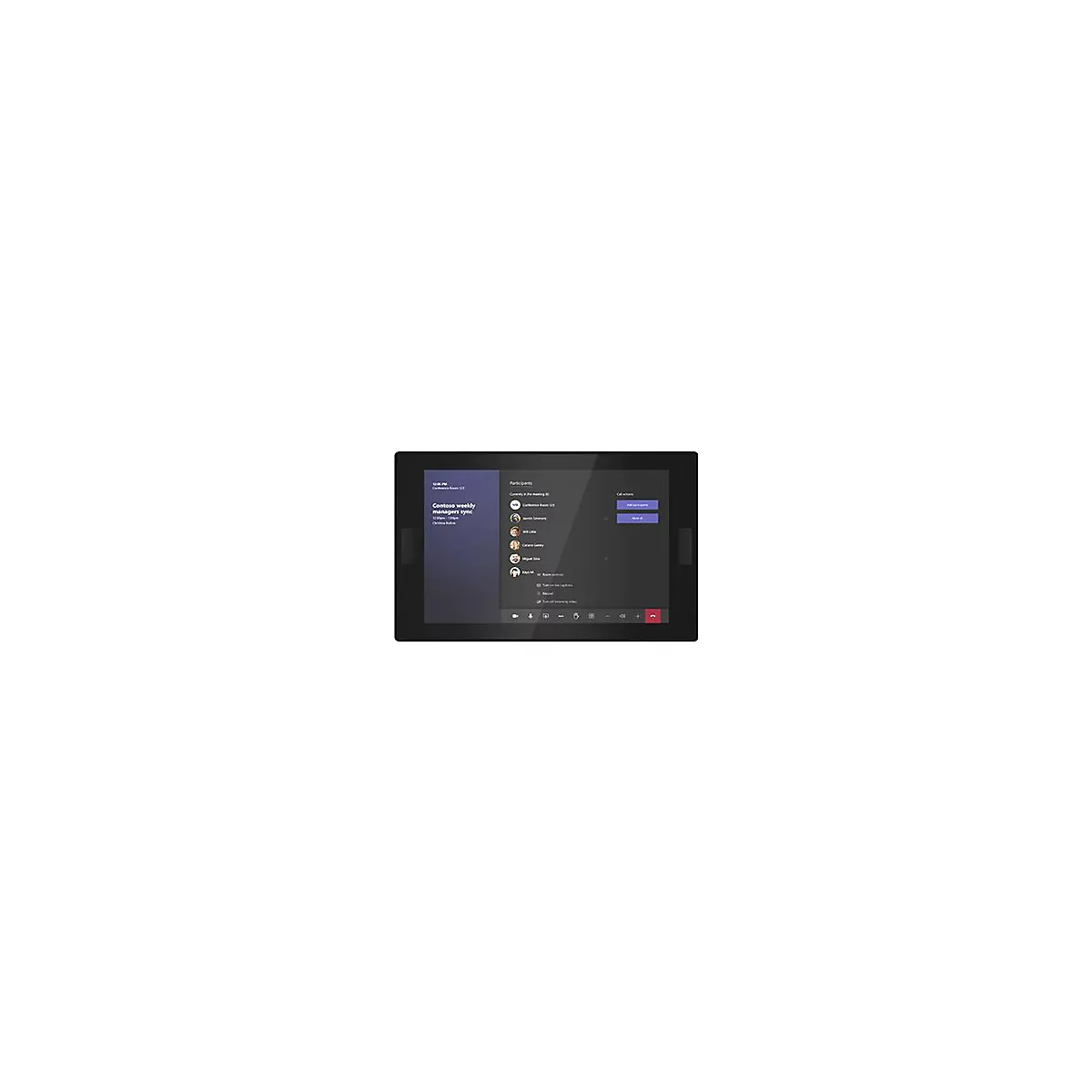 Lenovo ThinkSmart Core Gen 2 - Kit für Videokonferenzen (Touchscreen-Konsole, Rechensystem) - mit 3 Years Lenovo Premier Support + 3 Years Lenovo Software Maintenance for Smart Office Solution - Certified for Microsoft Teams Rooms - Schwarz