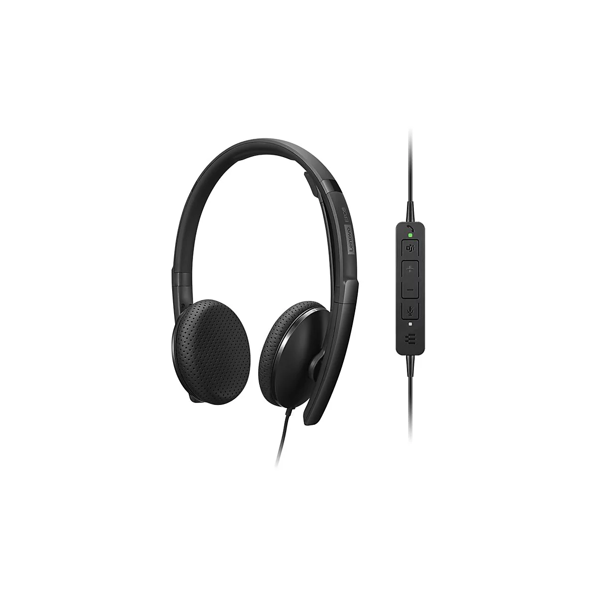 Lenovo - VoIP-Hörer - On-Ear - kabelgebunden - USB-C - Schwarz