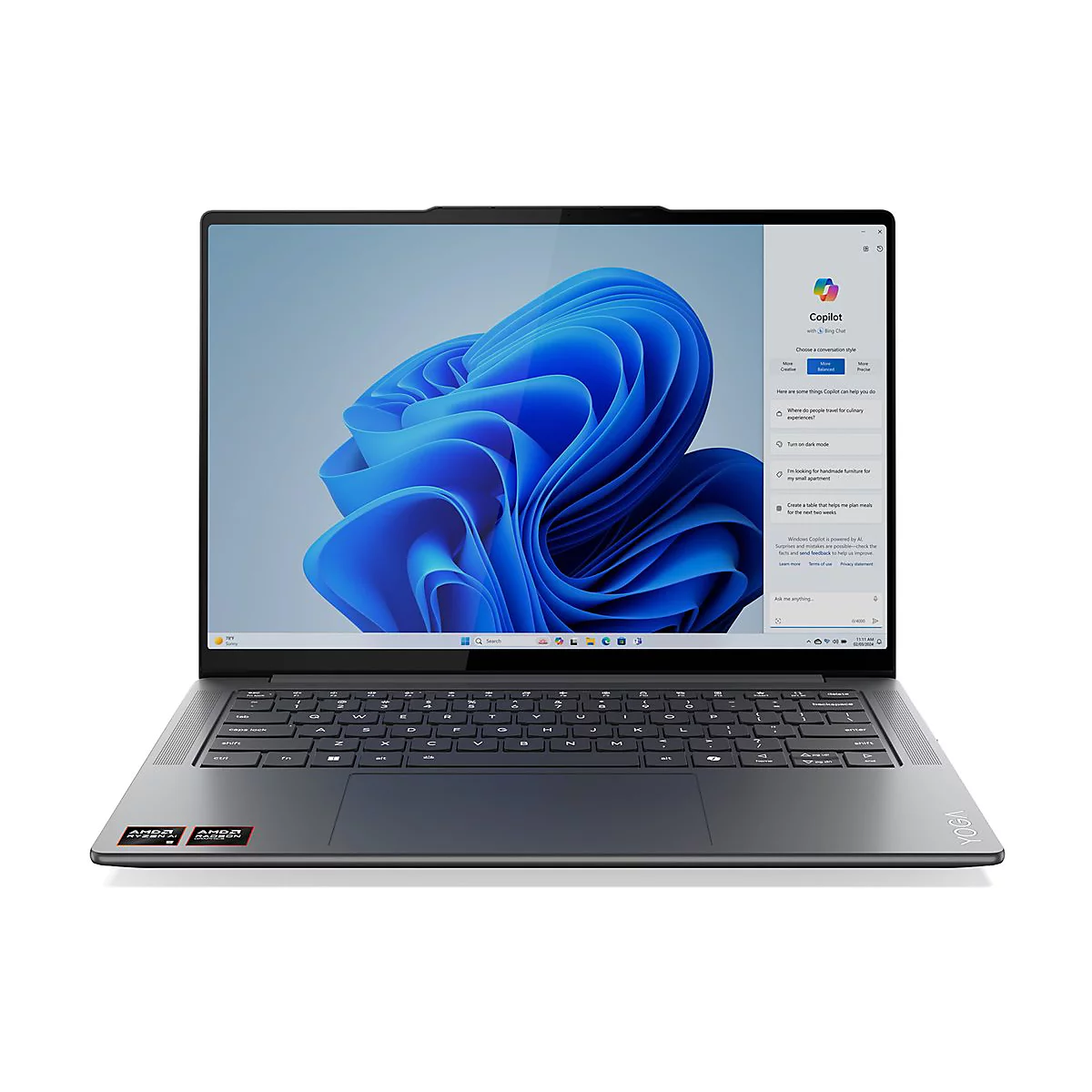 Lenovo Yoga Pro 7 14ASP9 83HN - AMD Ryzen AI 9 365 / 2 GHz - Win 11 Pro - Radeon 880M - 32 GB RAM - 1 TB SSD NVMe