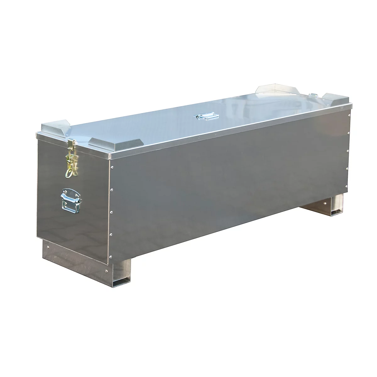 Leuchtstoffröhrenbox BAUER AL-D 150, Aluminium, unterfahrbar, stapelbar, B 1700 x T 465 x H 585 mm