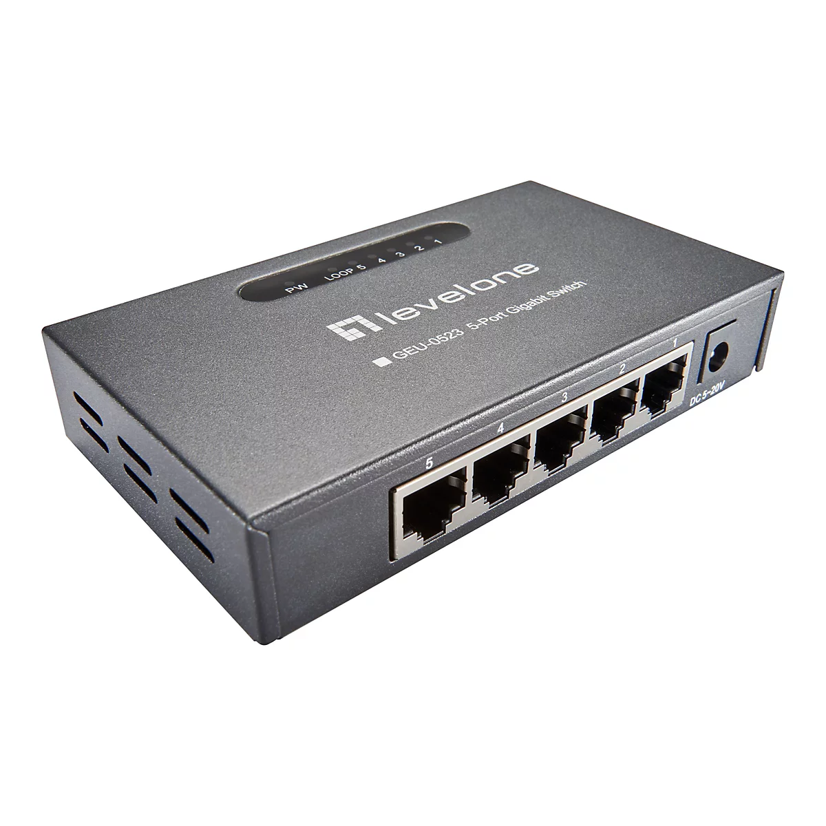 LevelOne GEU-0523 - Switch - 5 Anschlüsse - unmanaged