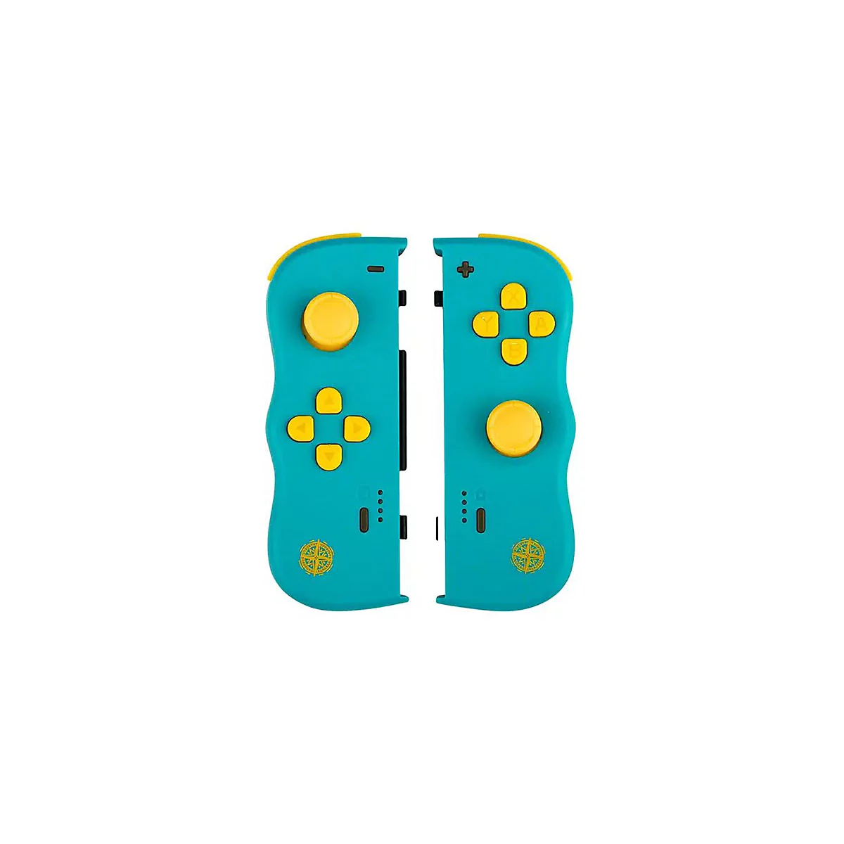 Lexip Twin Pads - Game Pad - kabellos - 2.4 GHz/Bluetooth - türkis blau, Gelb (Packung mit 2) - für Nintendo Switch