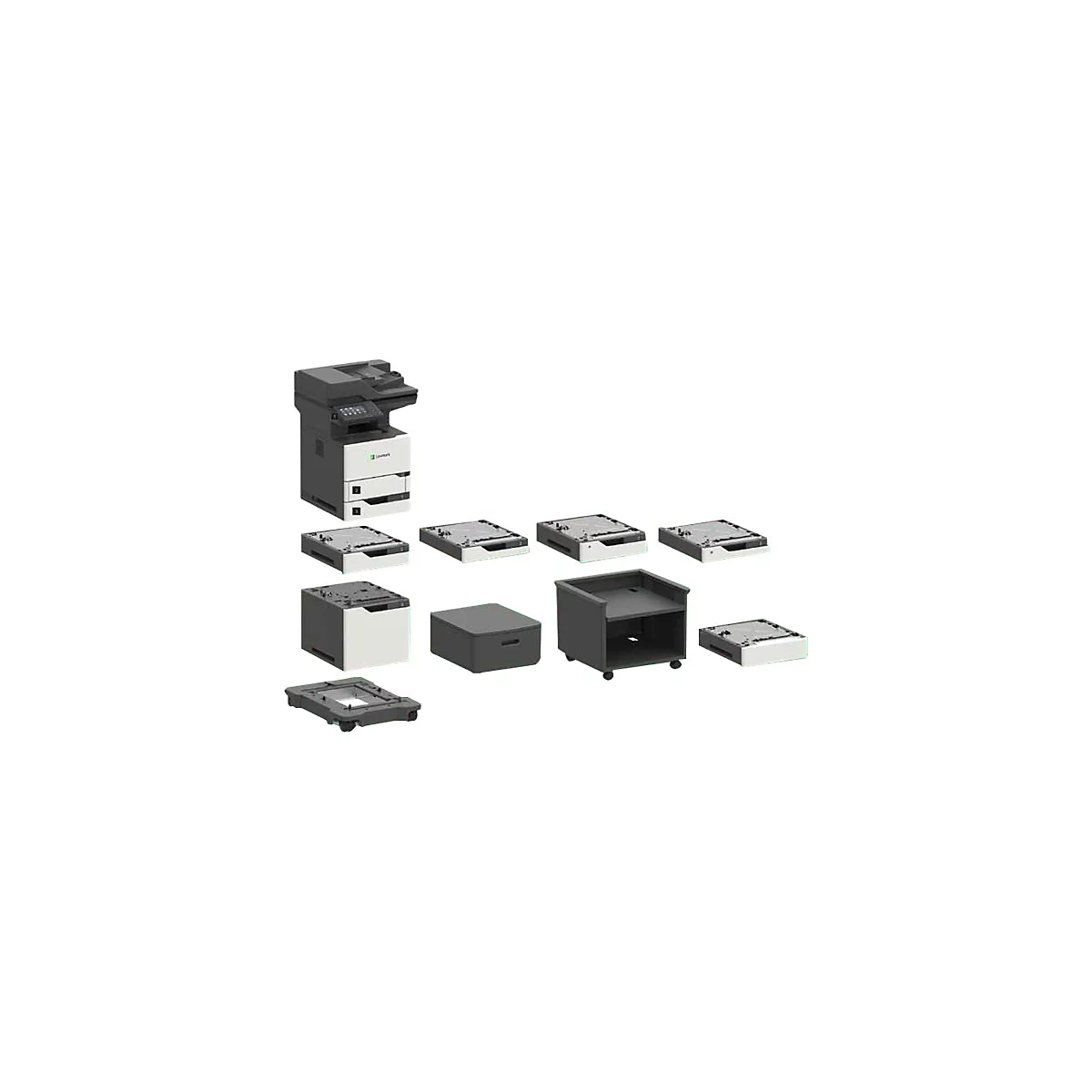 Lexmark MX721ade - Multifunktionsdrucker - s/w - Laser - 216 x 355 mm (Original) - bis zu 61 Seiten/Min. (Kopieren)
