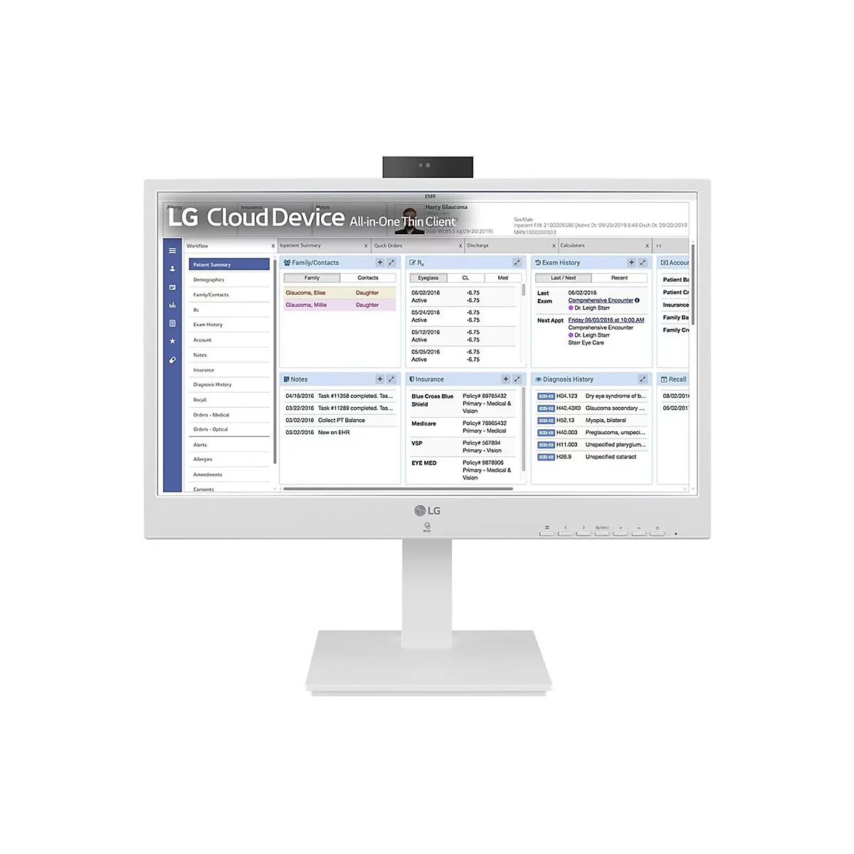 LG 24CR671N-2P - Thin Client - All-in-One (Komplettlösung) - 1 x Pentium Silver N6005 / 2 GHz - RAM 8 GB - SSD 256 GB