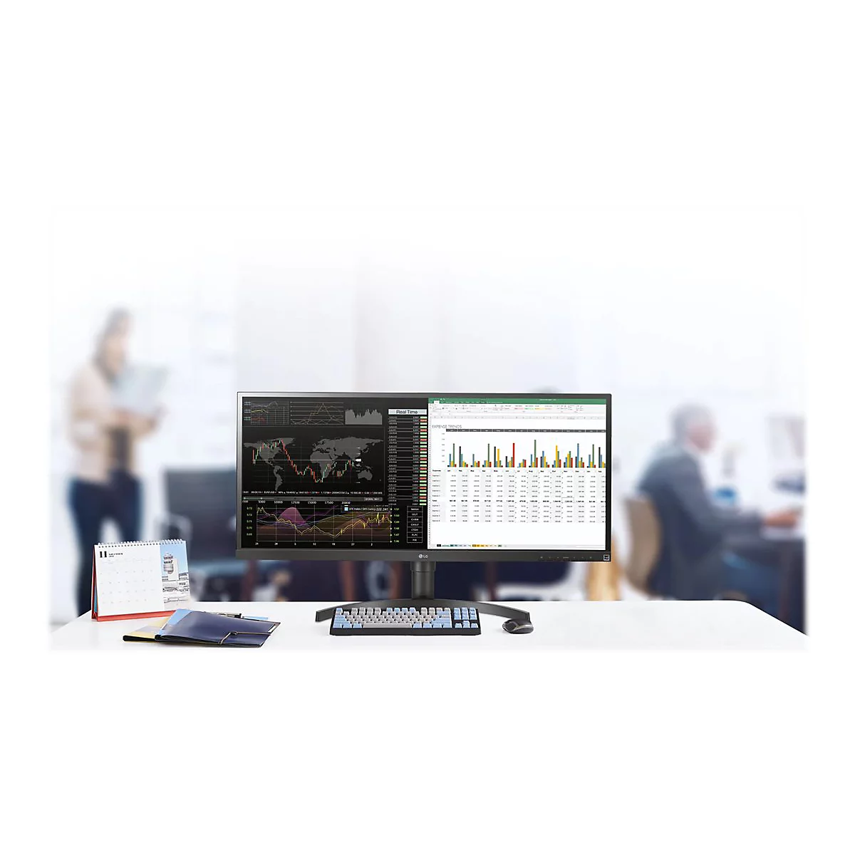 LG 34CN650W-AP - Thin Client - All-in-One (Komplettlösung) - 1 x Celeron J4105 / 1.5 GHz - RAM 8 GB - SSD 128 GB