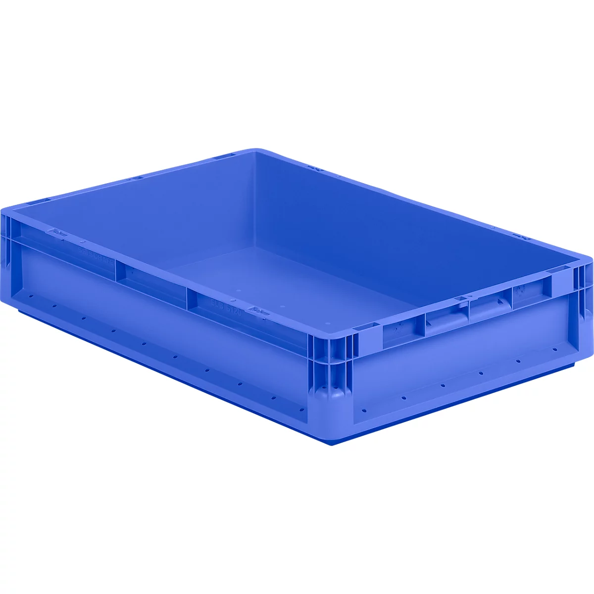 Lichte Eurobox ELB 6120, van PP, inhoud 23,3 l, zonder deksel, blauw