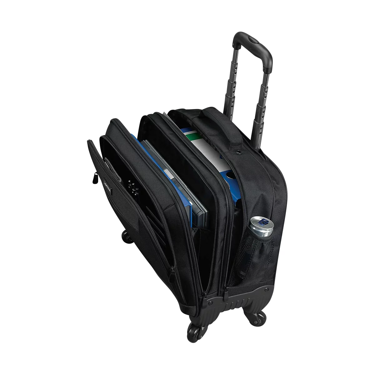 LIGHTPAK Business Laptop Trolley Star, mit Tragegriff und Rolllen, Nylon, schwarz