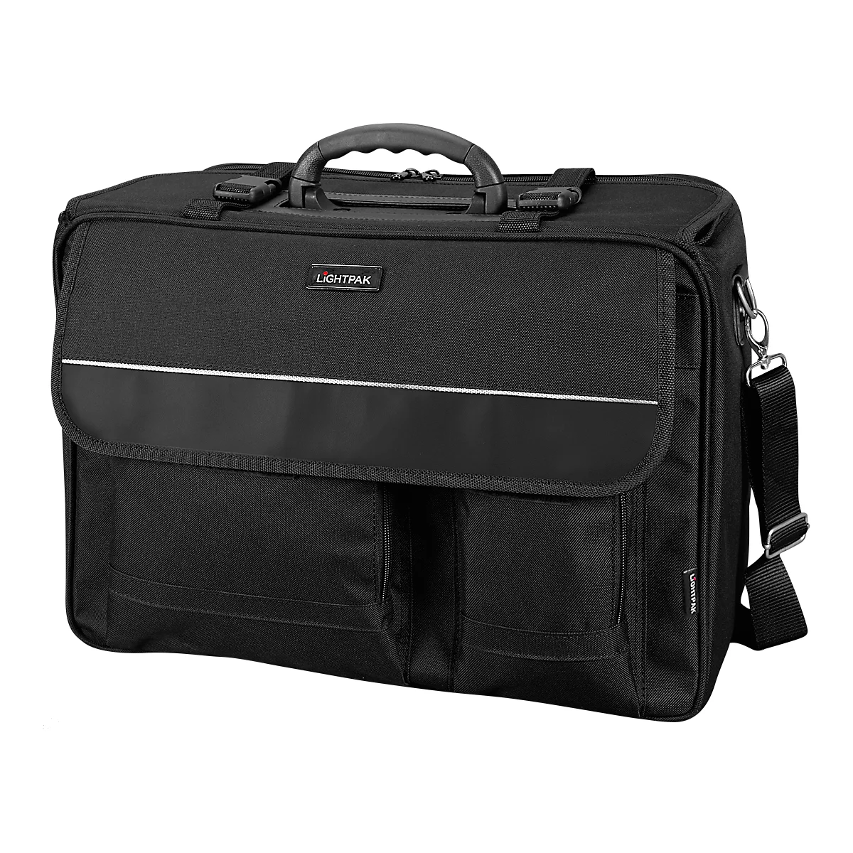 LIGHTPAK® pilotenkoffer The Flight, met draaggreep, 1 vak, polyester, zwart