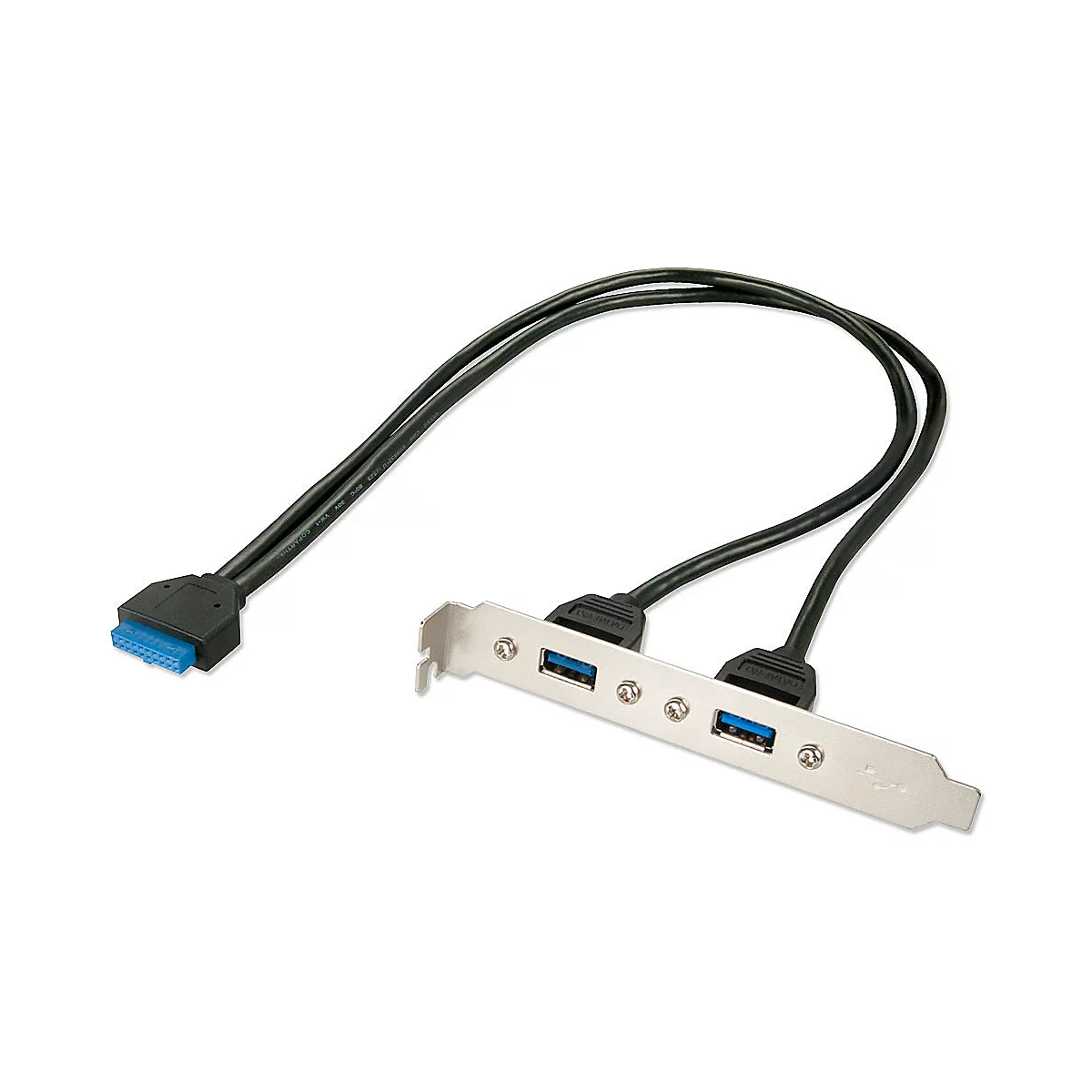 Ein silberner USB-Adapter mit zwei USB-Anschlüssen und einem SATA-Anschluss.