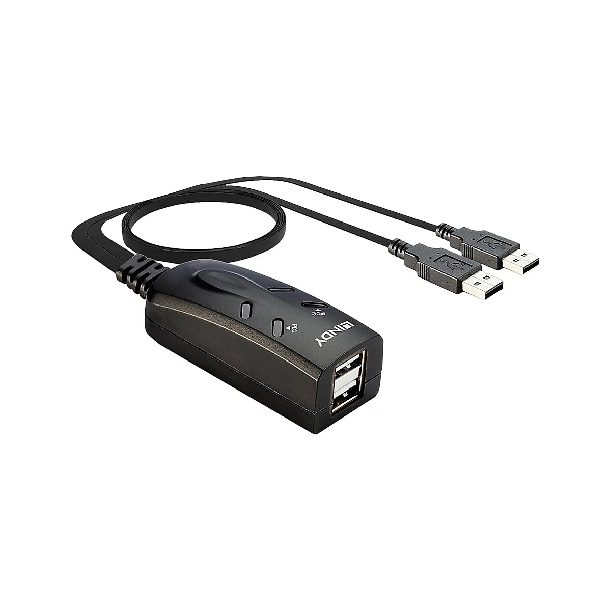 Lindy 2 Port USB KM Switch - Tastatur-/Mausschalter - 2 Anschlüsse