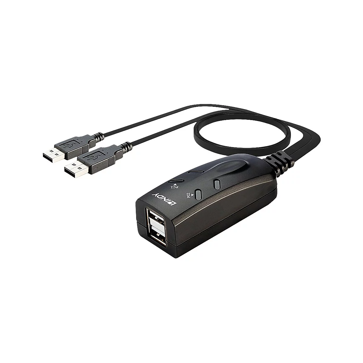Lindy 2 Port USB KM Switch - Tastatur-/Mausschalter - 2 Anschlüsse