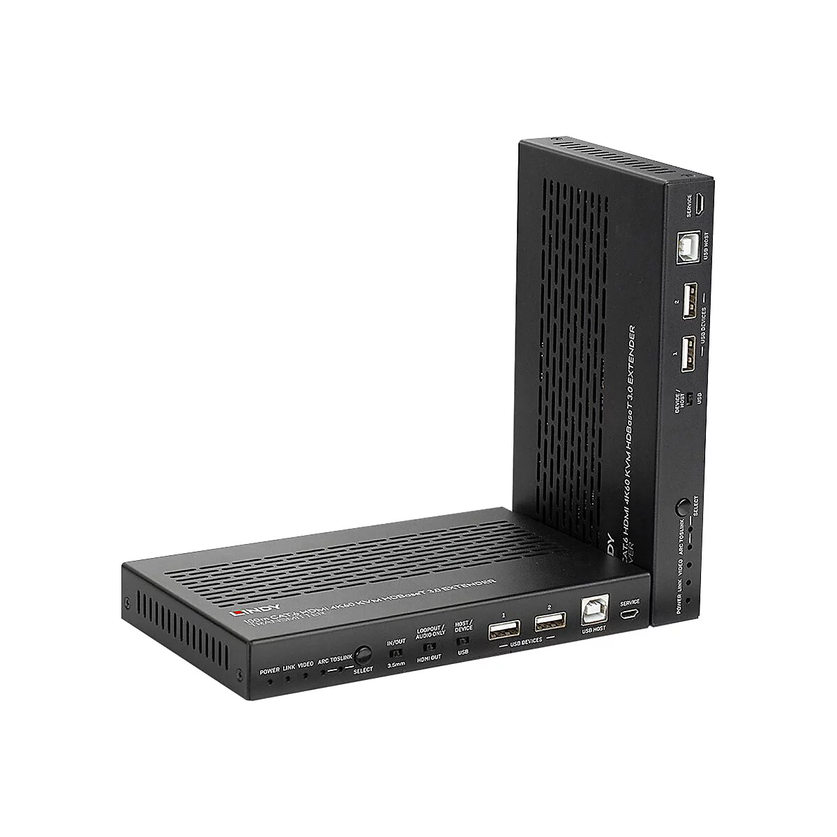 LINDY Extender - Erweiterung für Video/Audio - HDMI, RS-232, HDBaseT 3.0, USB 2.0 - über CAT 6a - bis zu 100 m