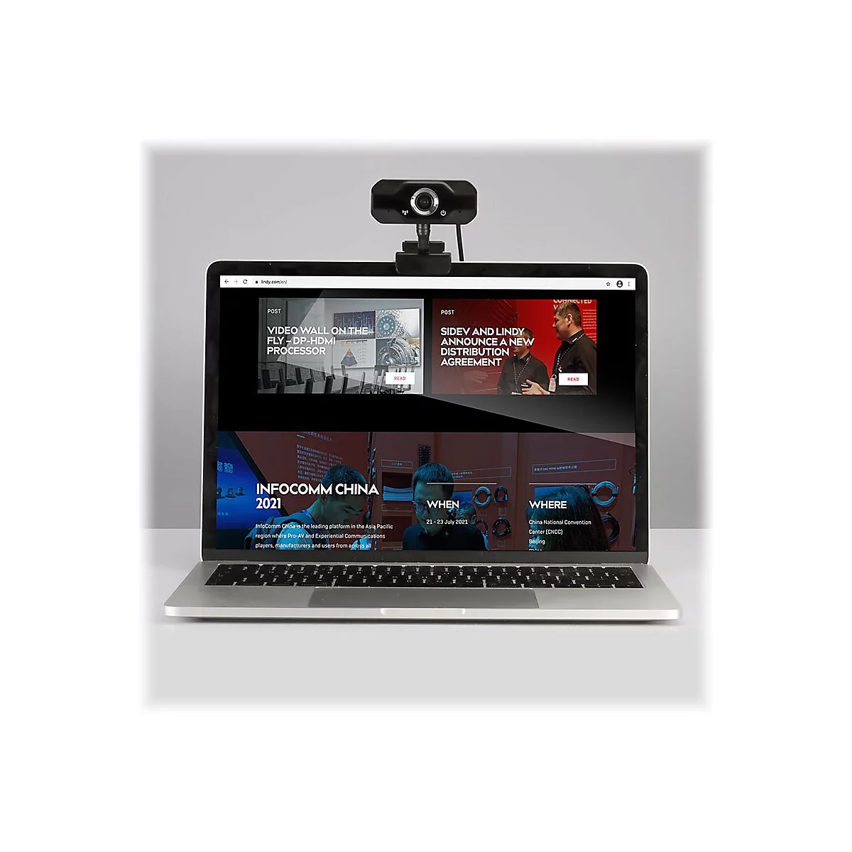 Lindy Full HD 1080p Webcam with Microphone - Webcam