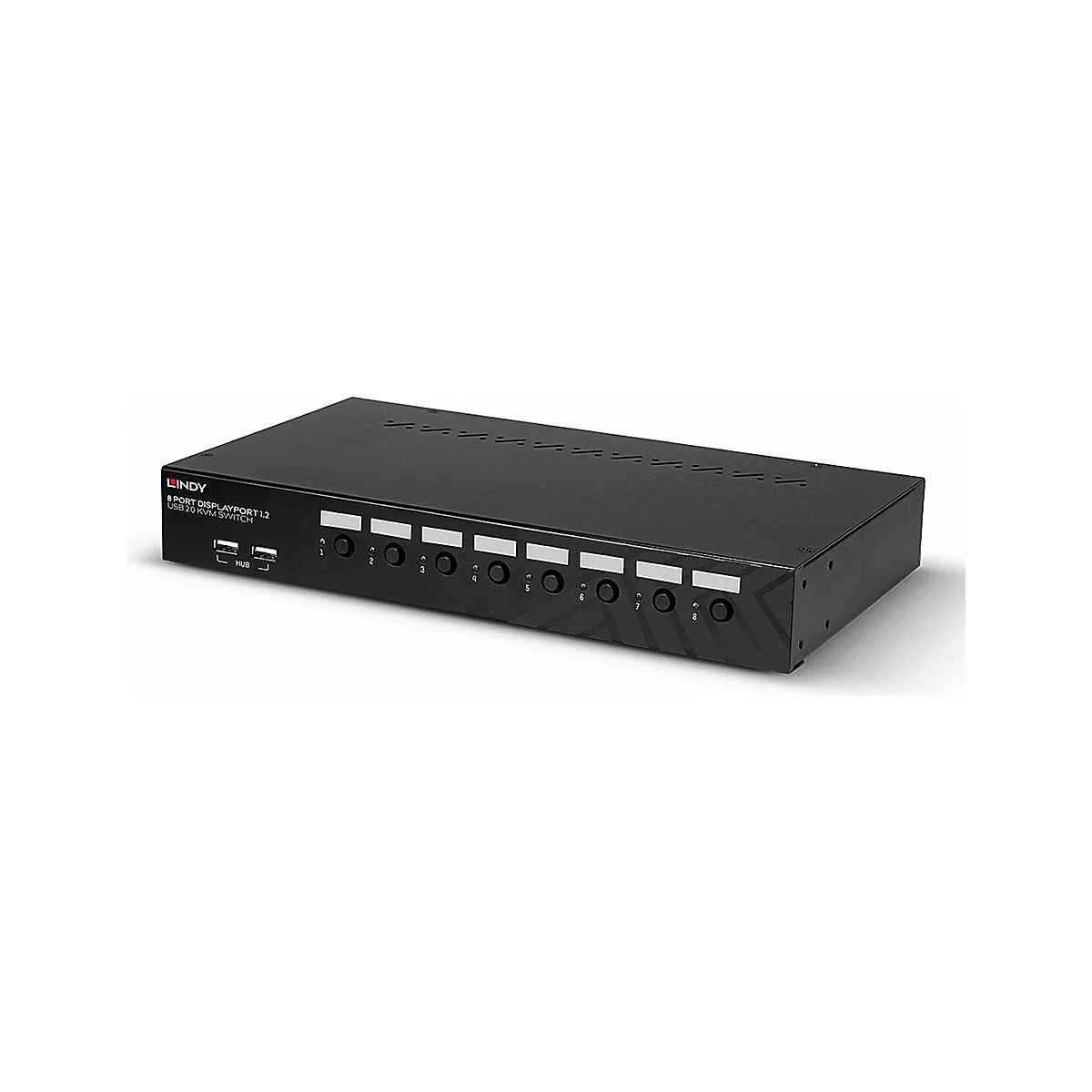 Lindy - KVM-/Audio-Switch - 8 x DisplayPort / Audio / USB - 1 lokaler Benutzer - an Rack montierbar