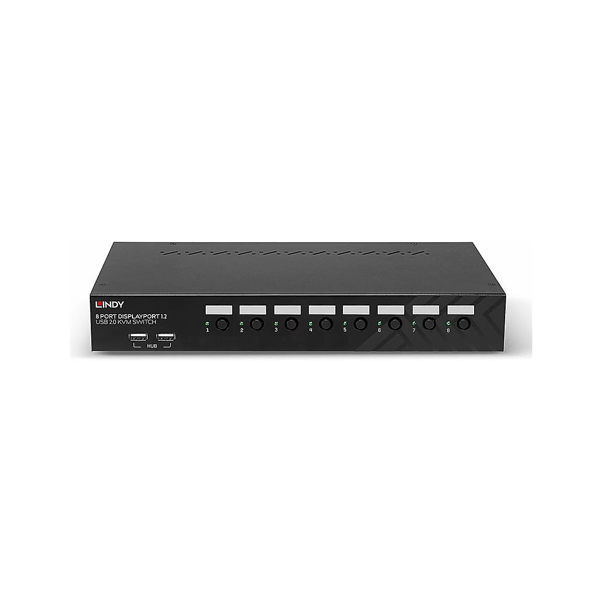 Lindy - KVM-/Audio-Switch - 8 x DisplayPort / Audio / USB - 1 lokaler Benutzer - an Rack montierbar