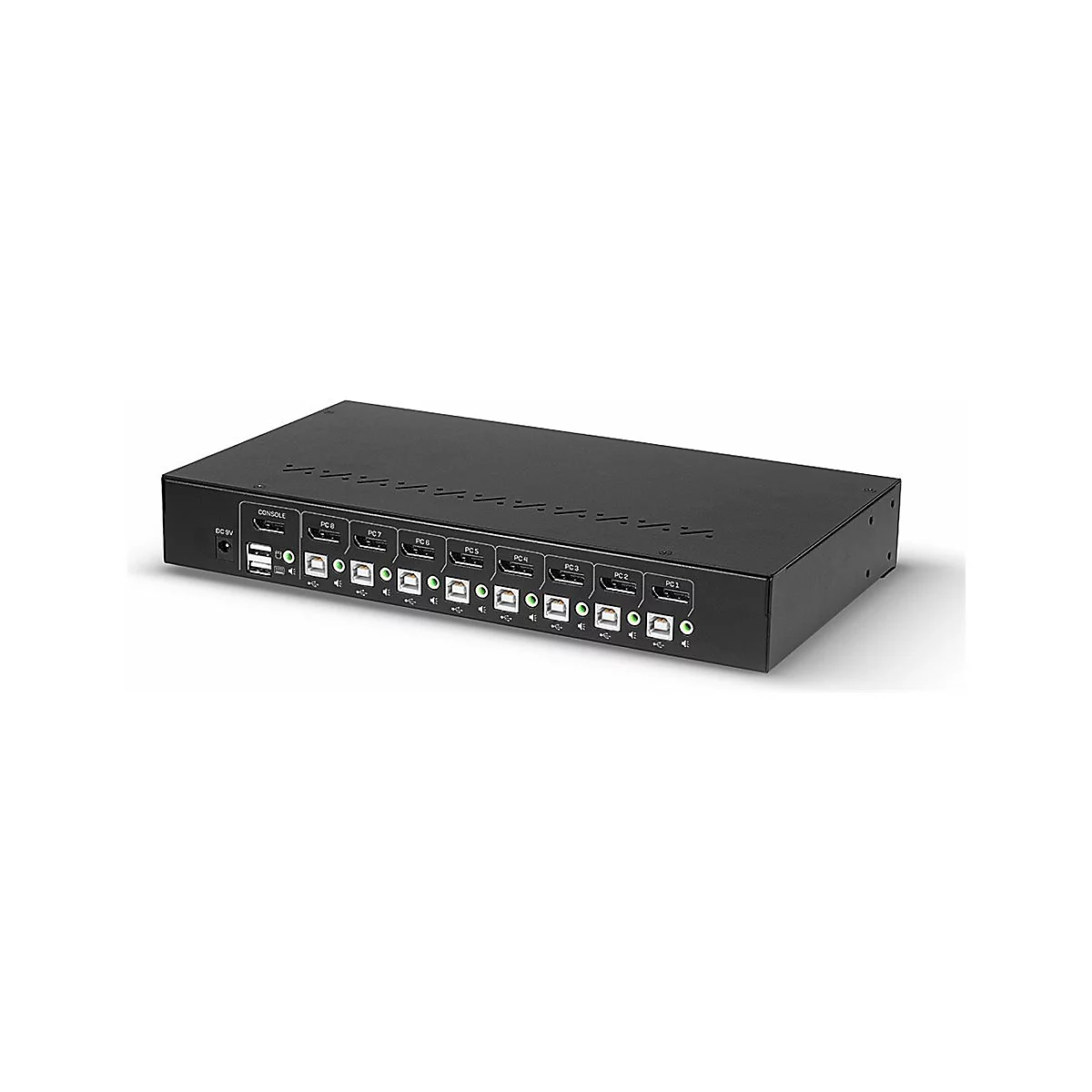 Lindy - KVM-/Audio-Switch - 8 x DisplayPort / Audio / USB - 1 lokaler Benutzer - an Rack montierbar