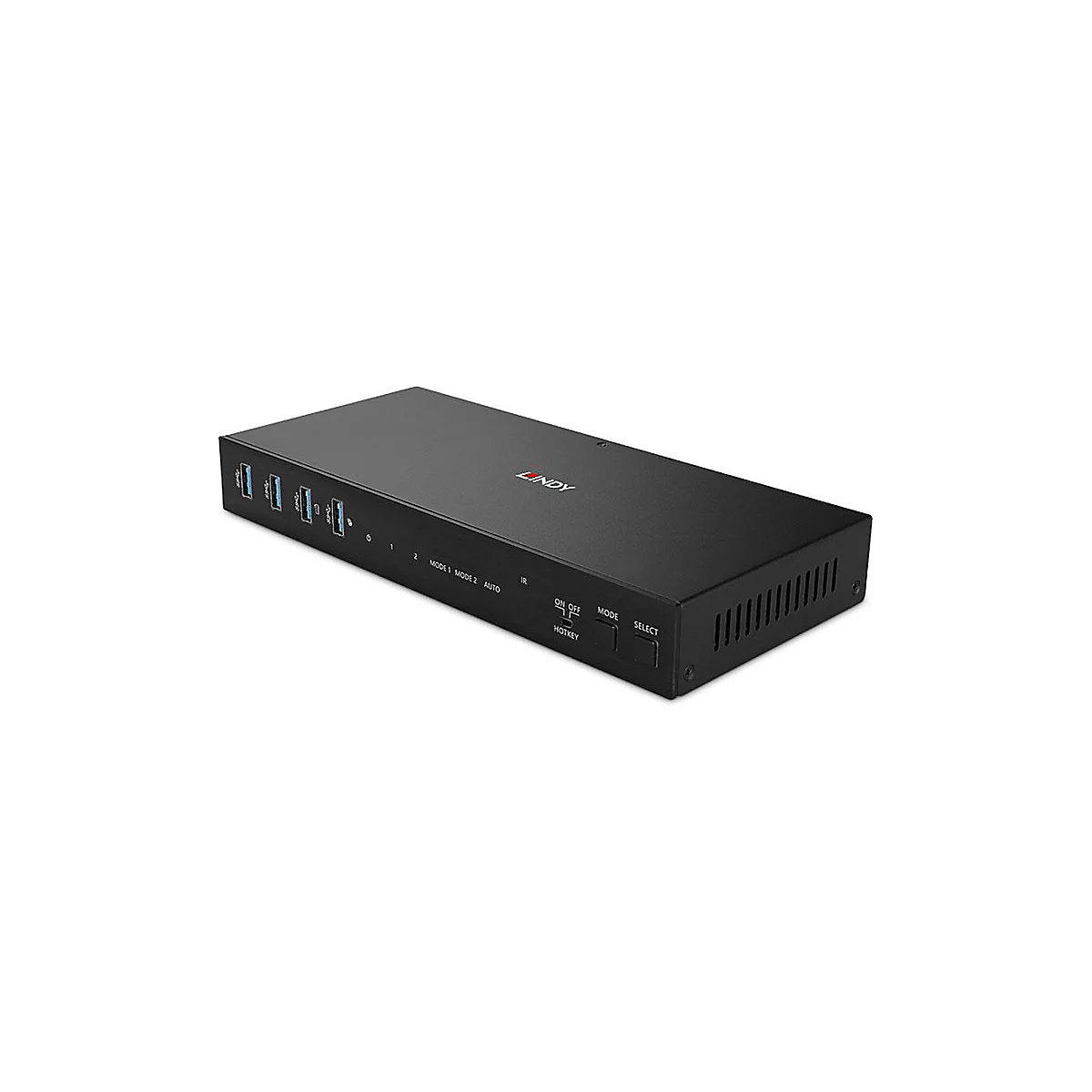 Lindy - KVM-/Audio-/USB-Switch - Dual-Head, HDMI 4K60, USB 3.0 - 2 x KVM/Audio/USB - 1 lokaler Benutzer - Desktop