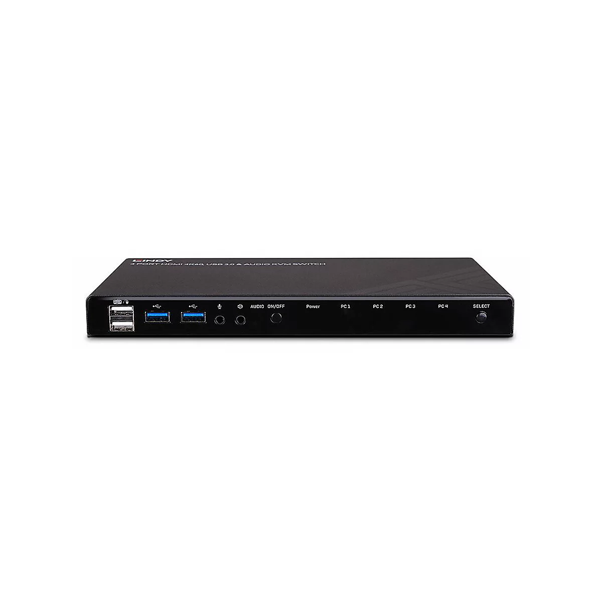 Lindy - KVM-/Audio-/USB-Switch - HDMI 4K60, USB 3.0 - 4 x KVM/Audio/USB - 1 lokaler Benutzer - Desktop