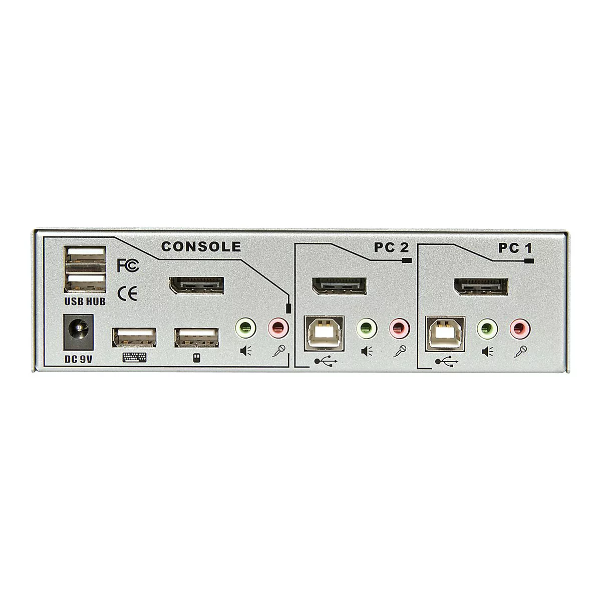 Lindy KVM Switch Pro - KVM-Switch - 2 x KVM port(s) - 1 lokaler Benutzer - Desktop