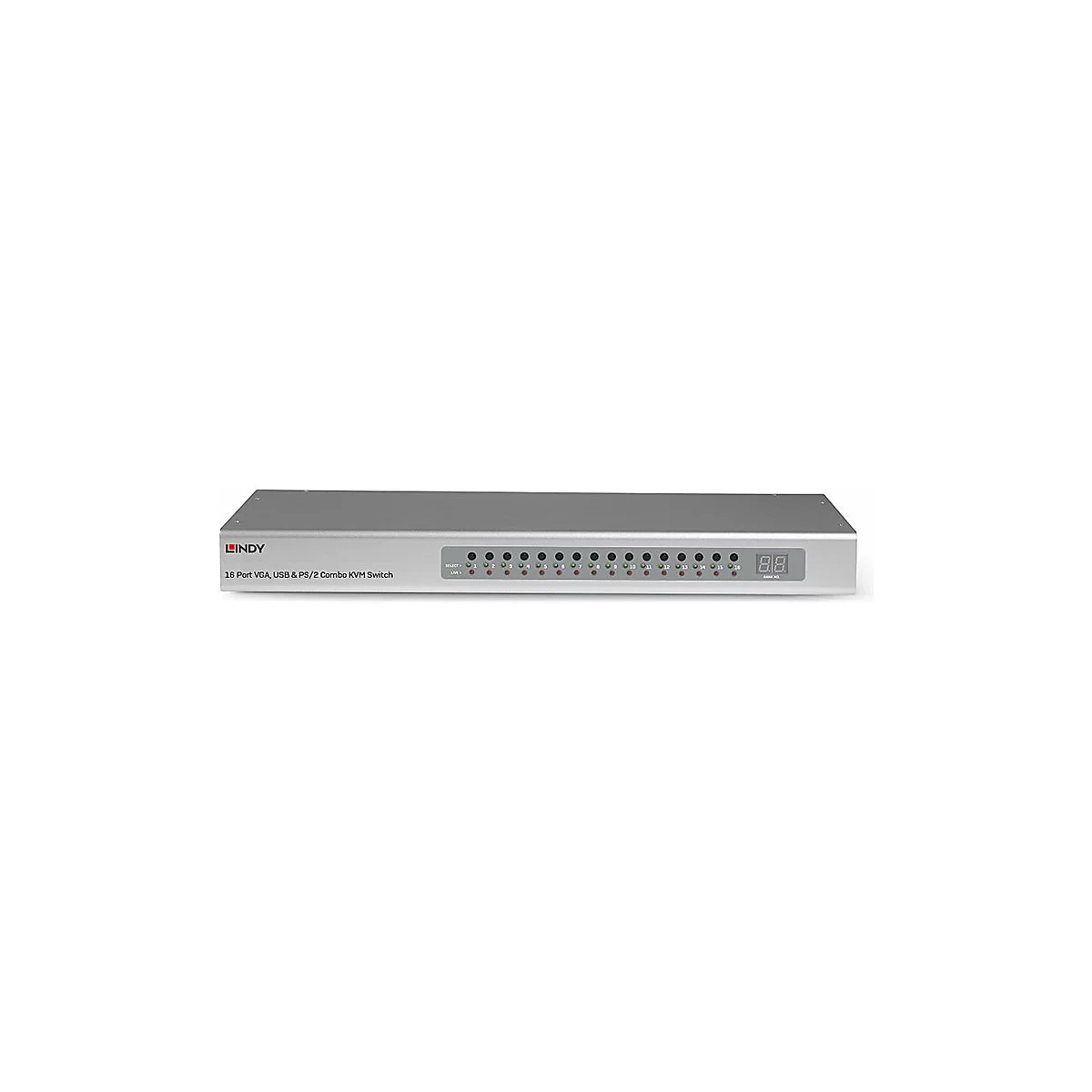 Lindy - KVM-Switch - VGA, USB & PS/2 Combo - 16 x KVM port(s) - 1 lokaler Benutzer - an Rack montierbar