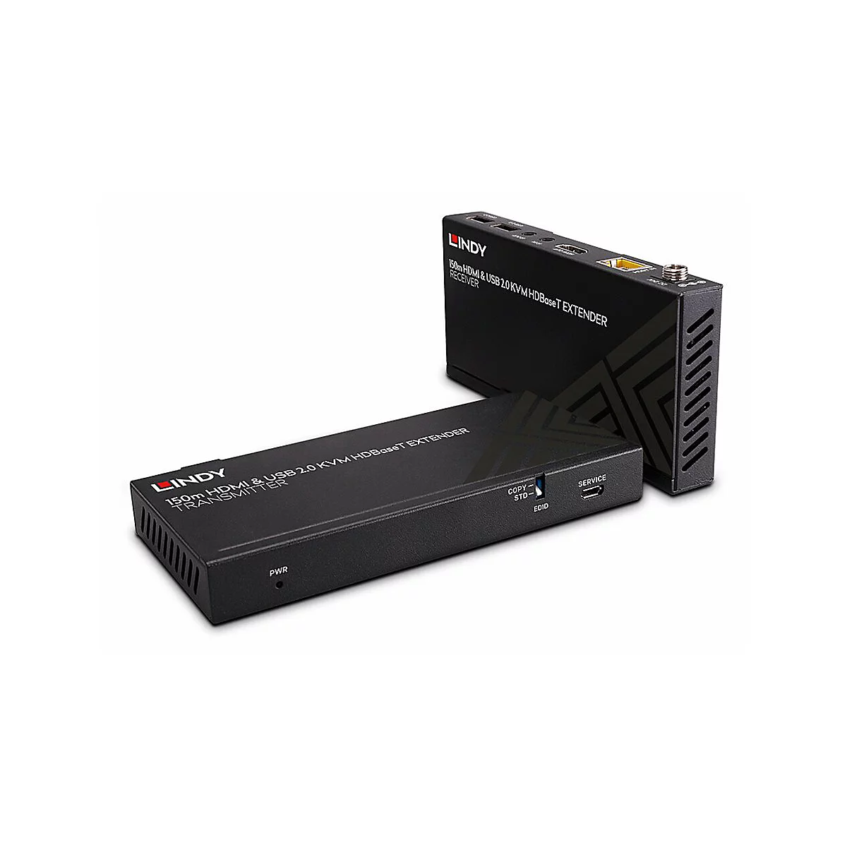 LINDY - Sender und Empfänger - KVM / Audio / USB / Infrarot / Netzwerk-Extender - HDBaseT, HDMI, USB 2.0 - über CAT 6 - bis zu 150 m