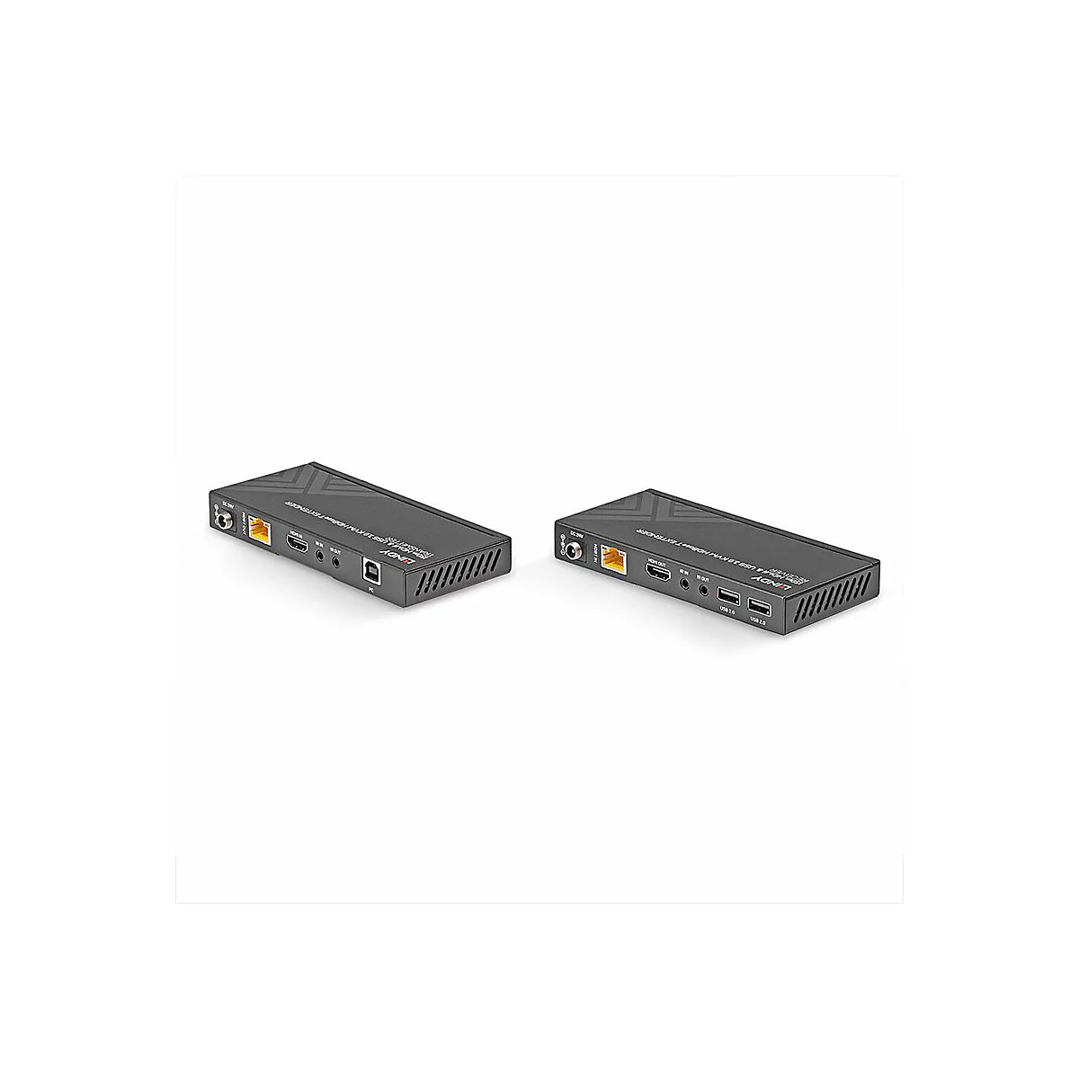 LINDY - Sender und Empfänger - KVM / Audio / USB / Infrarot / Netzwerk-Extender - HDBaseT, HDMI, USB 2.0 - über CAT 6 - bis zu 150 m
